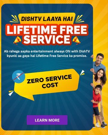 LIFETIME FREE SERVICE PROMO DISHTV